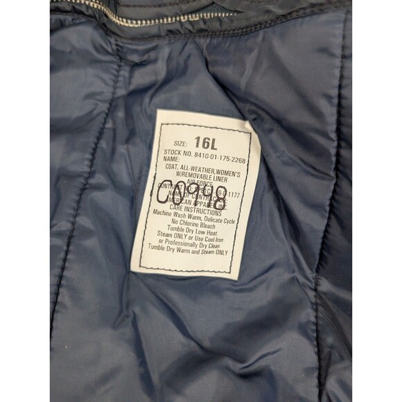 16L Defender Collection Raincoat Navy Blue With Removable Liner Military - Picture 4 of 5